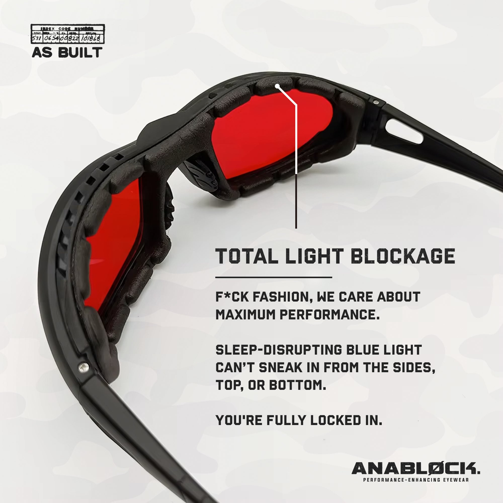 ANABLØCK BLUE LIGHT BLOCKING GLASSES